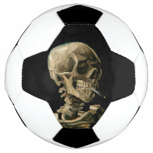 Ballon De Foot Vincent van Gogh - Crâne avec cigarette allumée