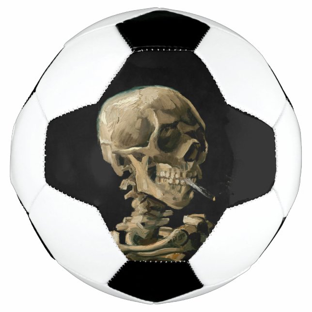 Ballon De Foot Vincent van Gogh - Crâne avec cigarette brûlante (Devant)