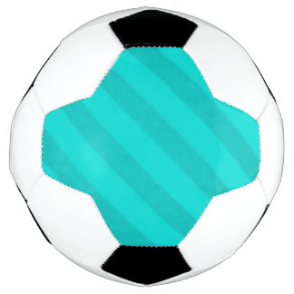 Ballon De Foot Vintage bande de bonbons Turquoise Peacock Aqua
