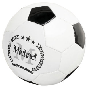 Ballon De Foot Vintage crête nom personnalisé monogramme football