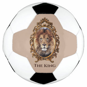 Ballon De Foot Vintage Élégant Brown Lion King Retro Pads