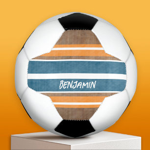 Ballon De Foot Vintage Surfboard Stripes - Subtle Wood Arrière -