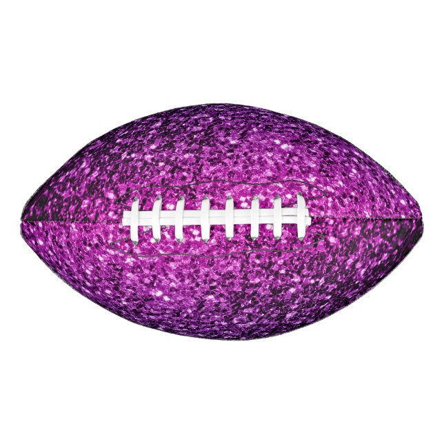 Ballon De Foot Violet rose ombre faux parties scintillant scintil (Devant)