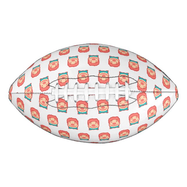 Ballon De Foot Visage de clown pixelisé mignon  (Devant)