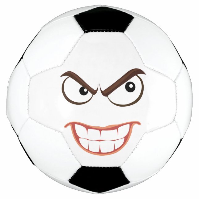 BALLON DE FOOT VISAGE SINISTRE (Devant)