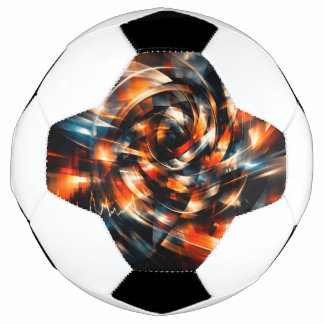 Ballon De Foot Vision abstraite de mouvement et d'esprit