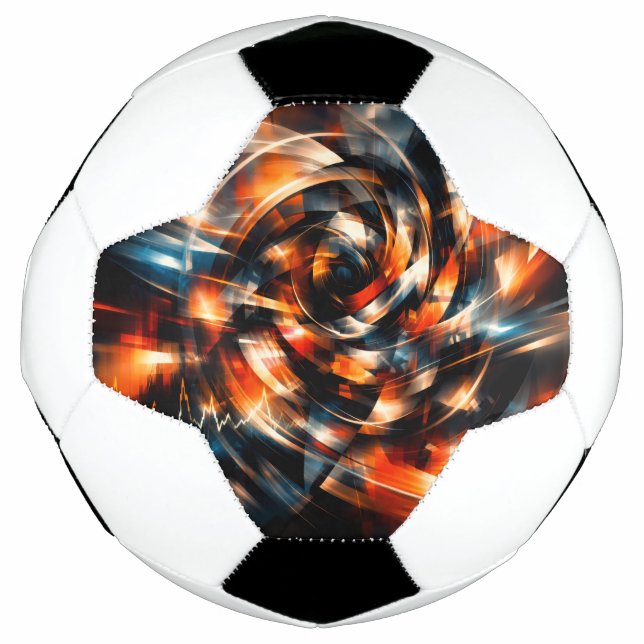 Ballon De Foot Vision abstraite de mouvement et d'esprit (Devant)