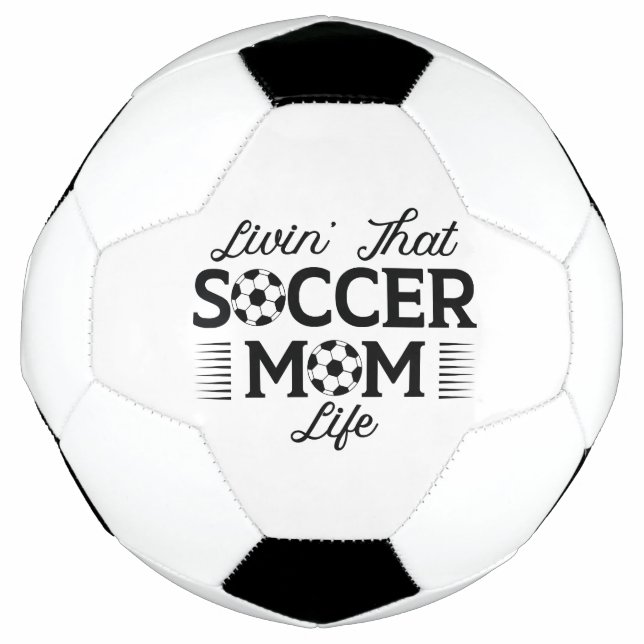 Ballon De Foot Vivre’ Ce Soccer Maman Vie (Devant)