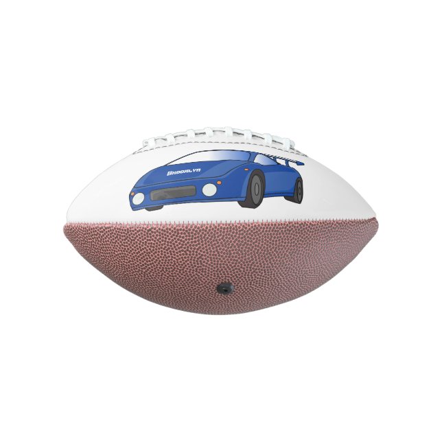 Ballon De Foot Voiture de sport bleue avec illustration airfos (Tourné à 270°)