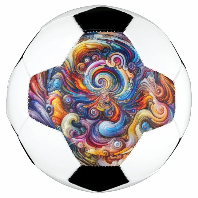 Ballon De Foot Vortex couleur dynamique (Devant)