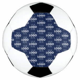 Ballon De Foot Votre Motif de répétition de logo ou d'image Ble