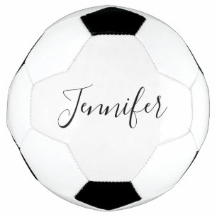 Ballon De Foot Votre nom   Script élégant