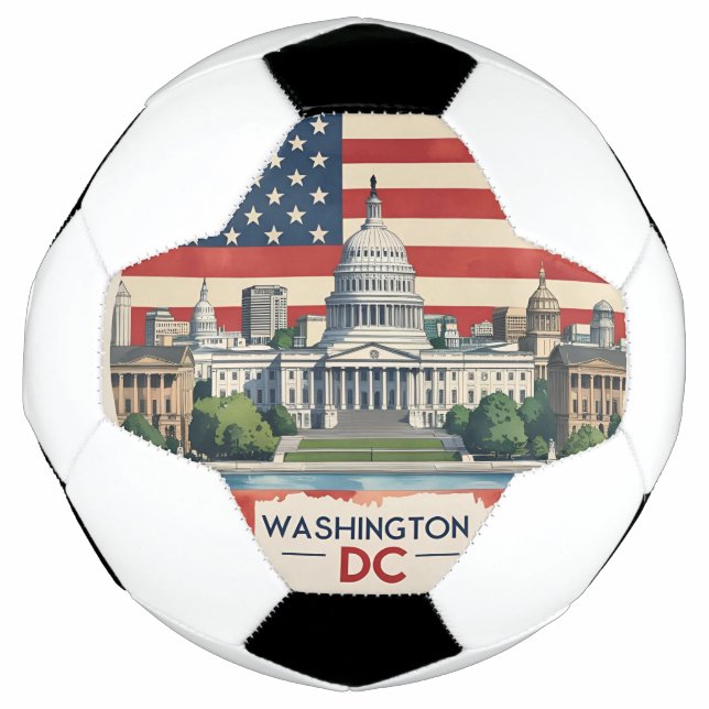 Ballon De Foot Washington DC Skyline (Devant)
