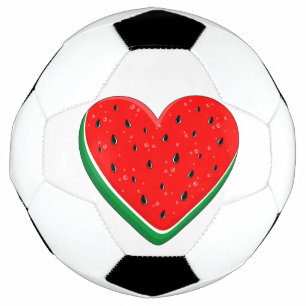 Ballon De Foot Watermelon Heart Valentine's Day Free Palestine