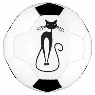 Ballon De Foot Whimsical Skinny Chat noir