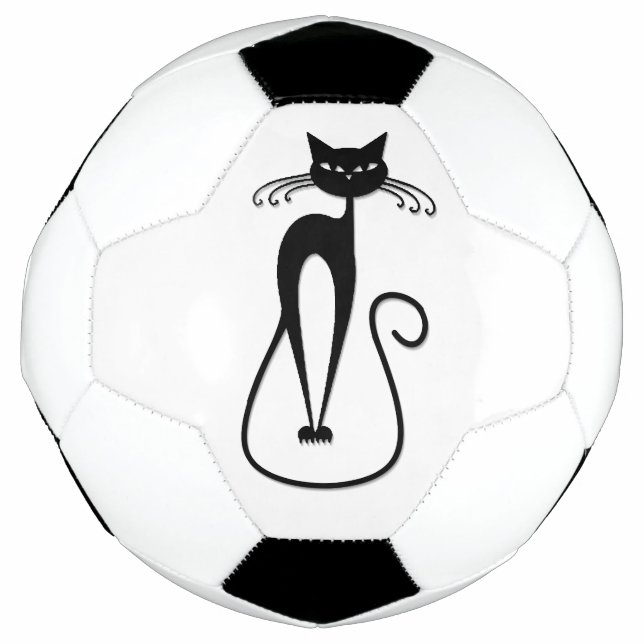 Ballon De Foot Whimsical Skinny Chat noir (Devant)