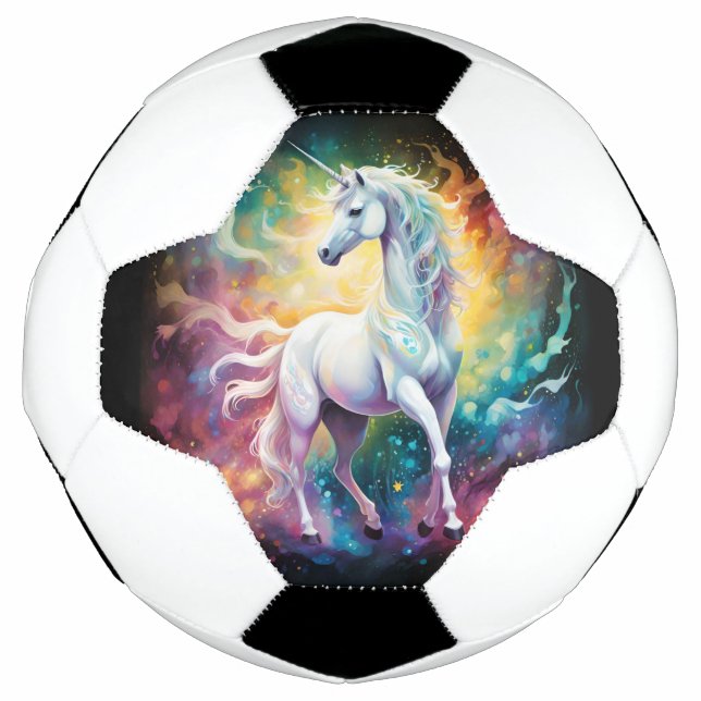 Ballon De Foot White Wonder : La licorne blanche spectrale (Devant)