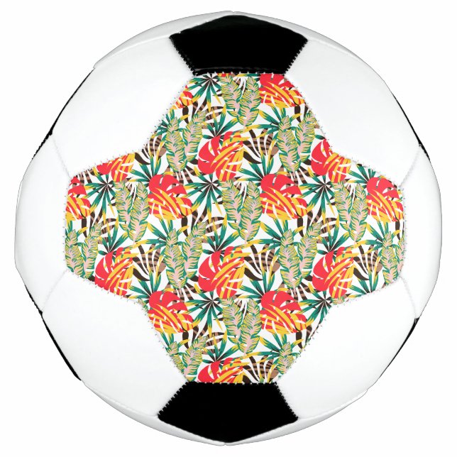 Ballon De Foot Wild Tropical Palm Leaves (Devant)