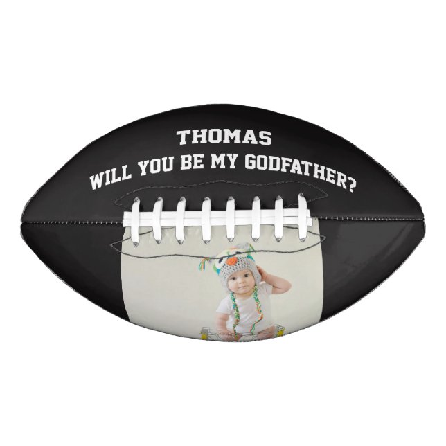 Ballon De Foot Will You Be My Godfather Godparent Proposal Sports (Devant)