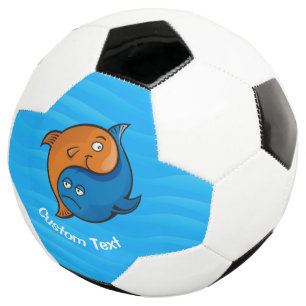 Ballon De Foot Yin Yang Fish Cartoon Soccer Ball