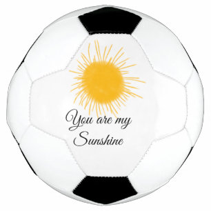 Ballon De Foot you are my sunshine yellow orange sun rays add nam
