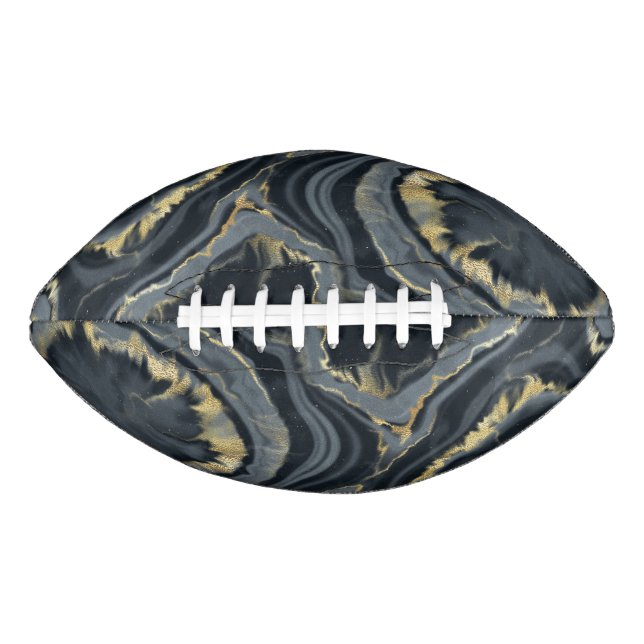 Ballon de football à motif d'agate (Devant)