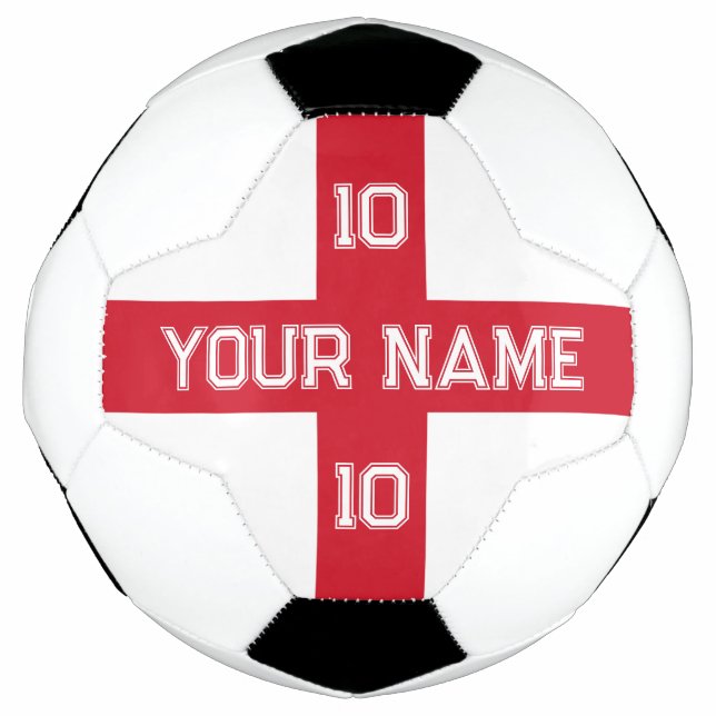 Ballon de football avec drapeau de l'Angleterre et (Devant)