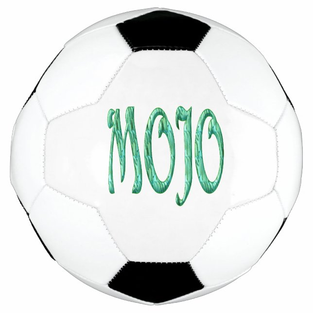 Ballon de football blanc Mojo (Devant)