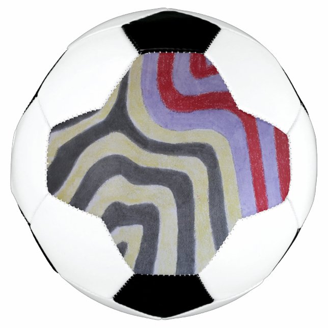 Ballon de football Coloured Waves (Devant)