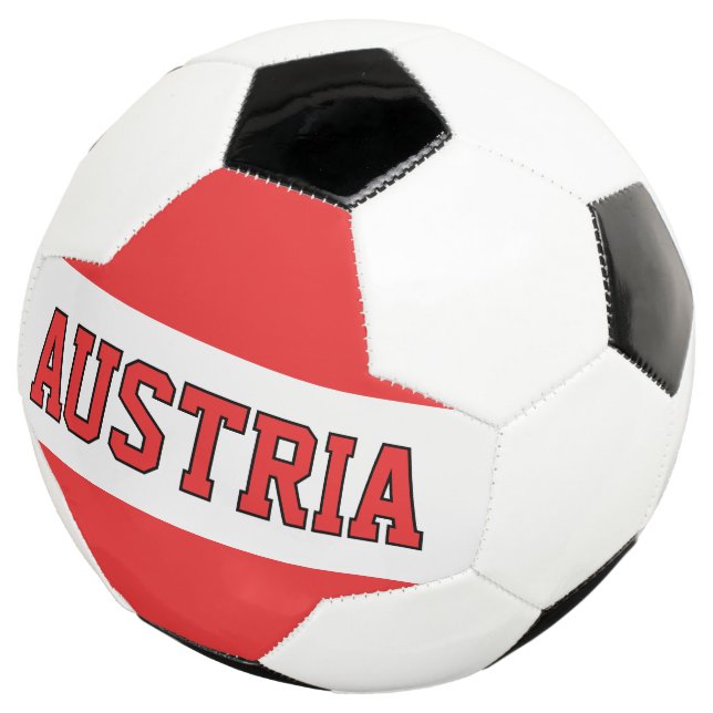 Ballon de football drapeau autrichien pour support (3/4)