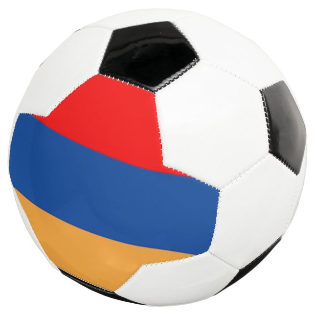 Ballon de football du drapeau arménien (3/4)