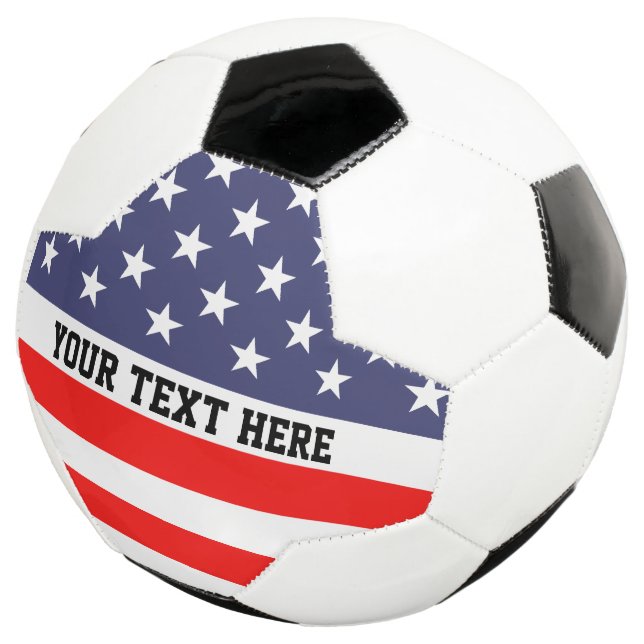 Ballon de football personnalisé avec drapeau améri (3/4)