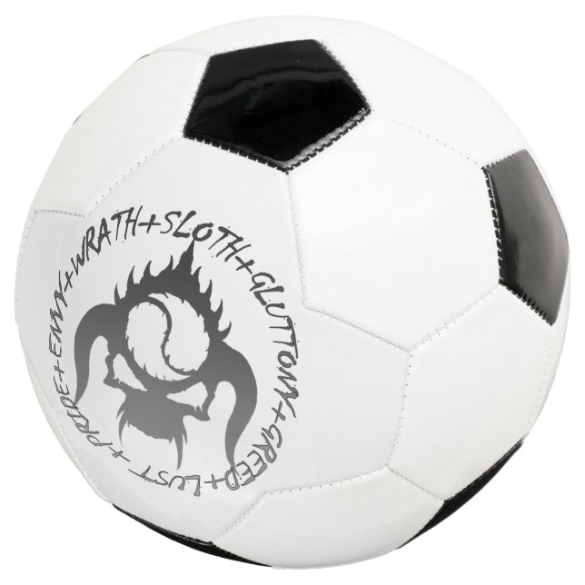 Ballon de football sept péchés capitaux (3/4)