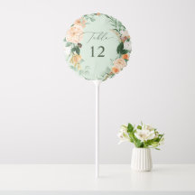 Botanique Boho Green Sage Mariage Numéro de tablea