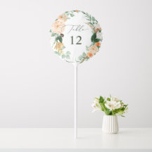 Botanique Boho Mariage de verdure Numéro de tablea