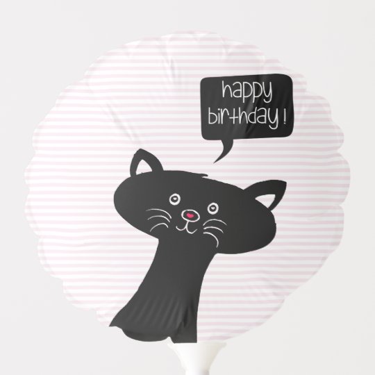 Ballon Gonflable Chat Noir Mignon De Joyeux Anniversaire Zazzle Fr Ballon Gonflable Chat Noir Mignon De Joyeux Anniversaire Zazzle Fr