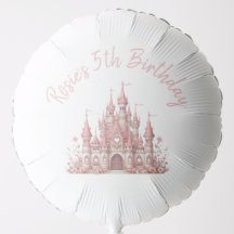 Fairy Tale Castle Girl Rose Anniversaire Fête