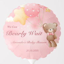 On Peut Attendre ! Baby shower Teddy Bear