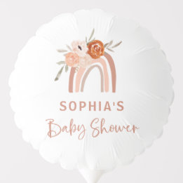 Ballon Gonflable Orange Terracotta Boho | Baby shower arc-en-ciel