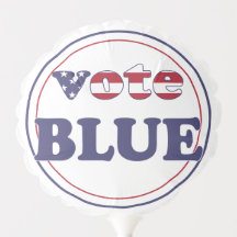 Vote Blue - American Flag Typographie