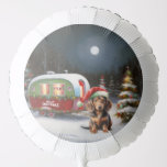 Ballon Gonflable Winter Dachshund Caravan Christmas Adventure<br><div class="desc">Laissez-vous tenter par la magie d'une nuit d'hiver enneigée alors qu'une caravane glisse gracieusement à travers le paysage illuminé par la lune. La beauté sereine de la neige scintillante et l'éclat enchanteur de la lune créent une scène captivante, promettant une aventure de Noël inoubliable remplie de chaleur, de joie et...</div>