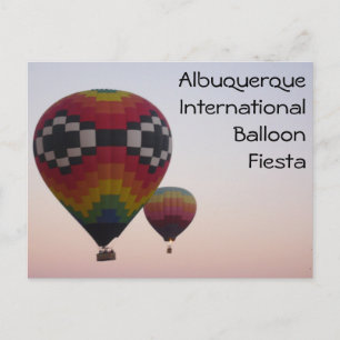 Ballons à air chaud à Dawn carte postale