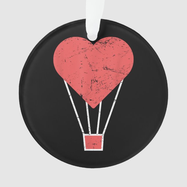 Ballons à air chaud de coeur mignon (devant)