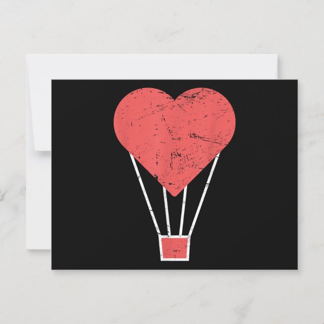 Ballons à air chaud de coeur mignon (Devant)