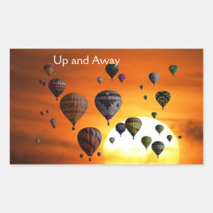 Ballons à air chaud en vol Autocollant