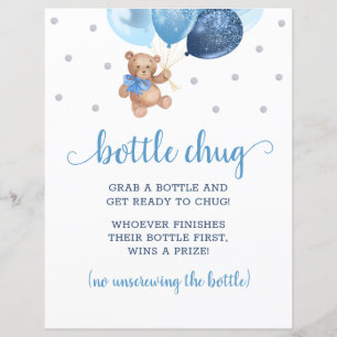 Ballons bleu Teddy Bear Botton Jeu