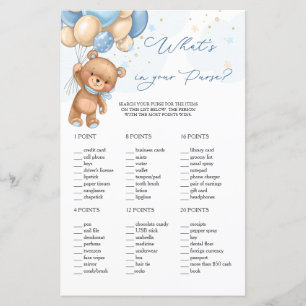 Ballons Bleus Ours Teddy Ce qui est dans votre jeu