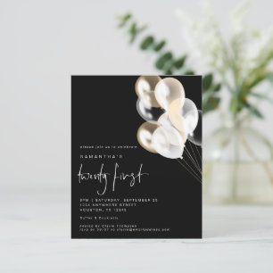 Ballons Budget Blanc Noir 21e Invitation du parti