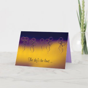 Ballons ~ Carte de voeux