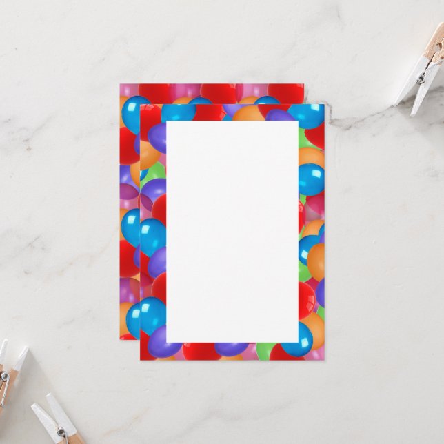 Ballons colorés (Devant/Arrière en situation)